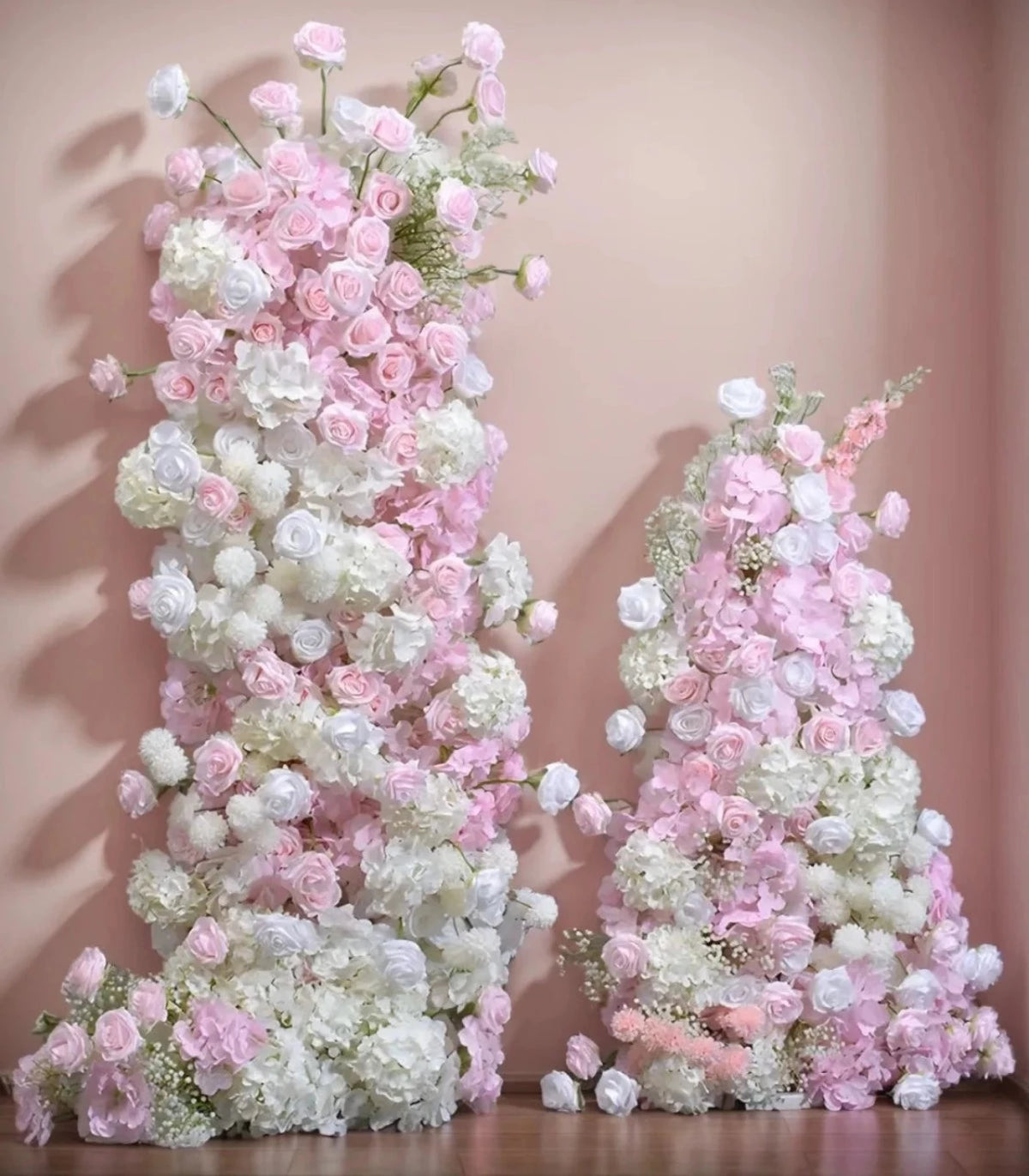 White Pink Hydrangea Rose Artificial Flower Wedding Party Birthday Backdrop Decor CH9313-25