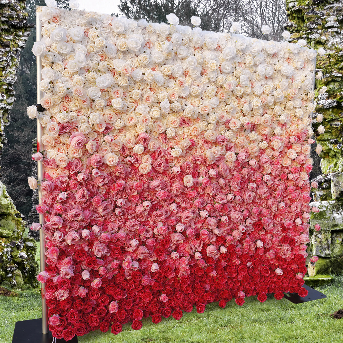 3D Artificial Flower Wall Arrangement Wedding Party Birthday Backdrop Decor HQ9001