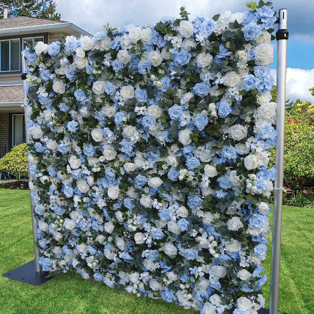 3D Artificial Flower Wall Arrangement Wedding Party Birthday Backdrop Decor HQ9039