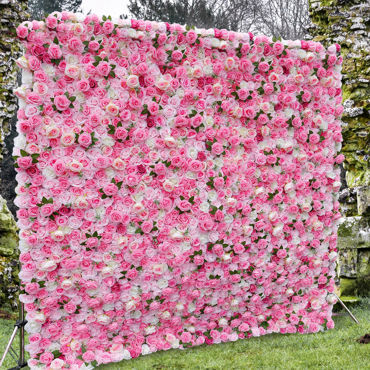 3D Artificial Flower Wall Arrangement Wedding Party Birthday Backdrop Decor HQ9015