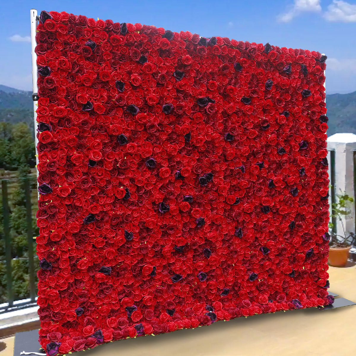 3D Artificial Flower Wall Arrangement Wedding Party Birthday Backdrop Decor HQ9037