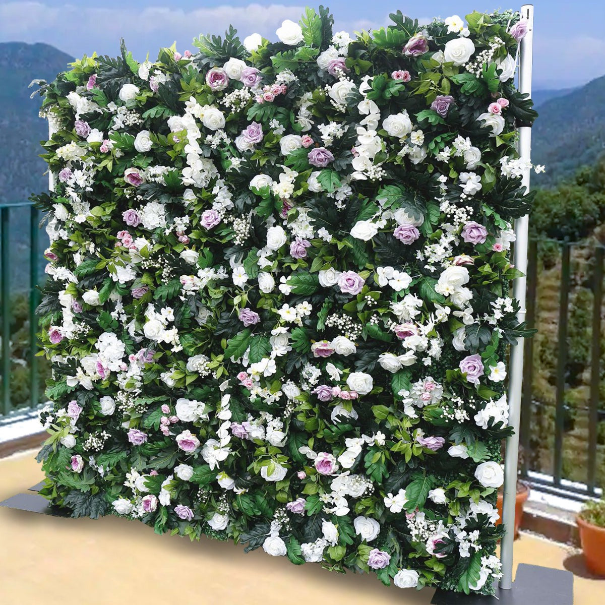 3D Artificial Flower Wall Arrangement Wedding Party Birthday Backdrop Decor HQ9045