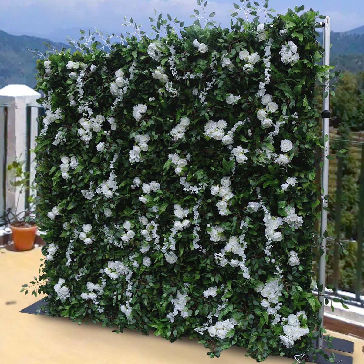 3D Artificial Flower Wall Arrangement Wedding Party Birthday Backdrop Decor HQ9027