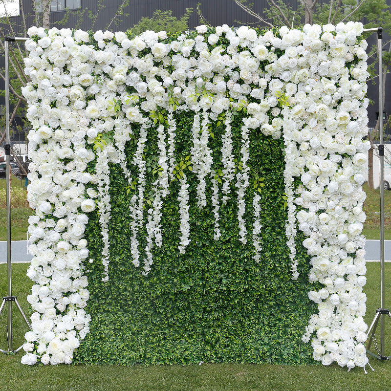 3D Artificial Flower Wall Arrangement Wedding Party Birthday Backdrop Decor HQ9038