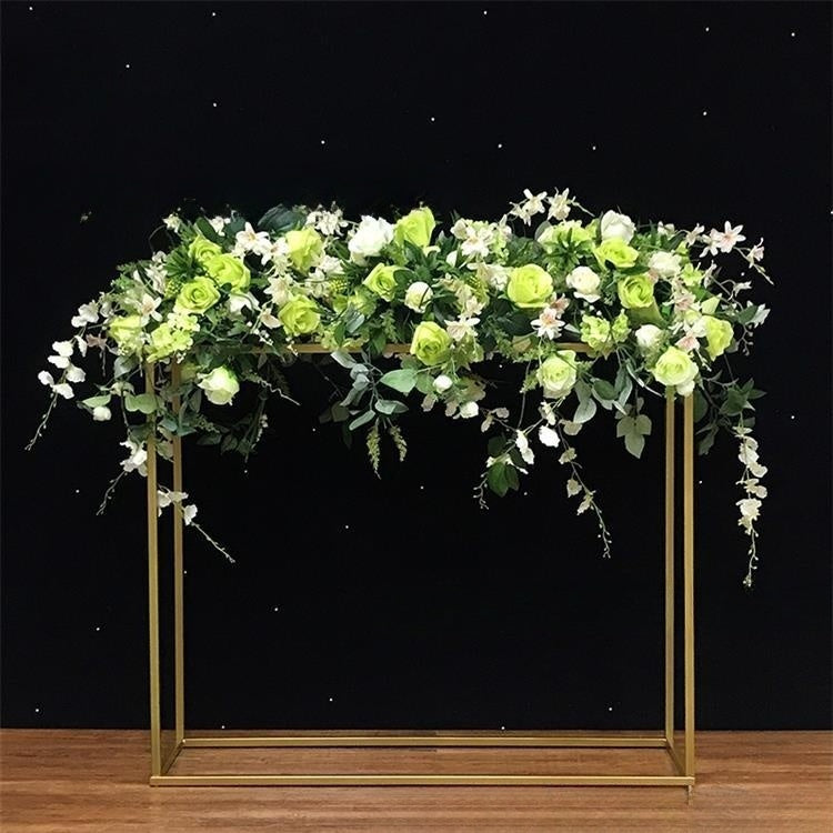 Glod Iron Adjustable Party Stand Flower Stand Wedding Arch Party Birthday Backdrop HJ8034