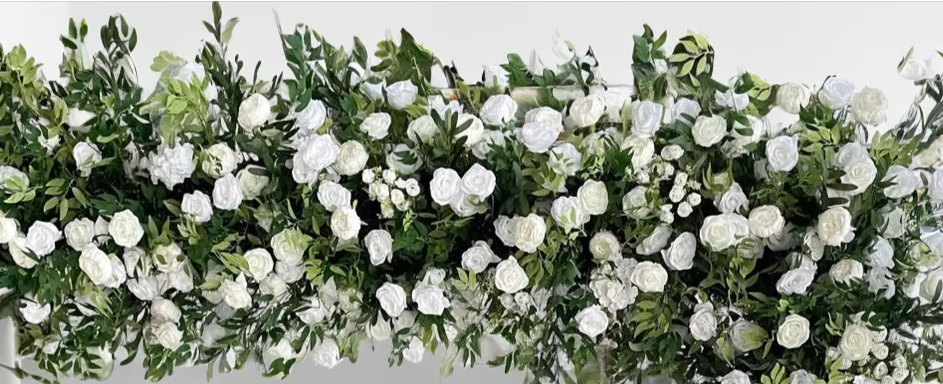 White Sage Rose Artificial Flower Wedding Party Birthday Backdrop Decor CH9335-1