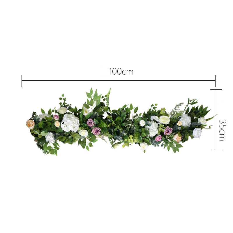 White Green Rose Hydrangea Artificial Flower Wedding Party Birthday Backdrop Decor CH7346