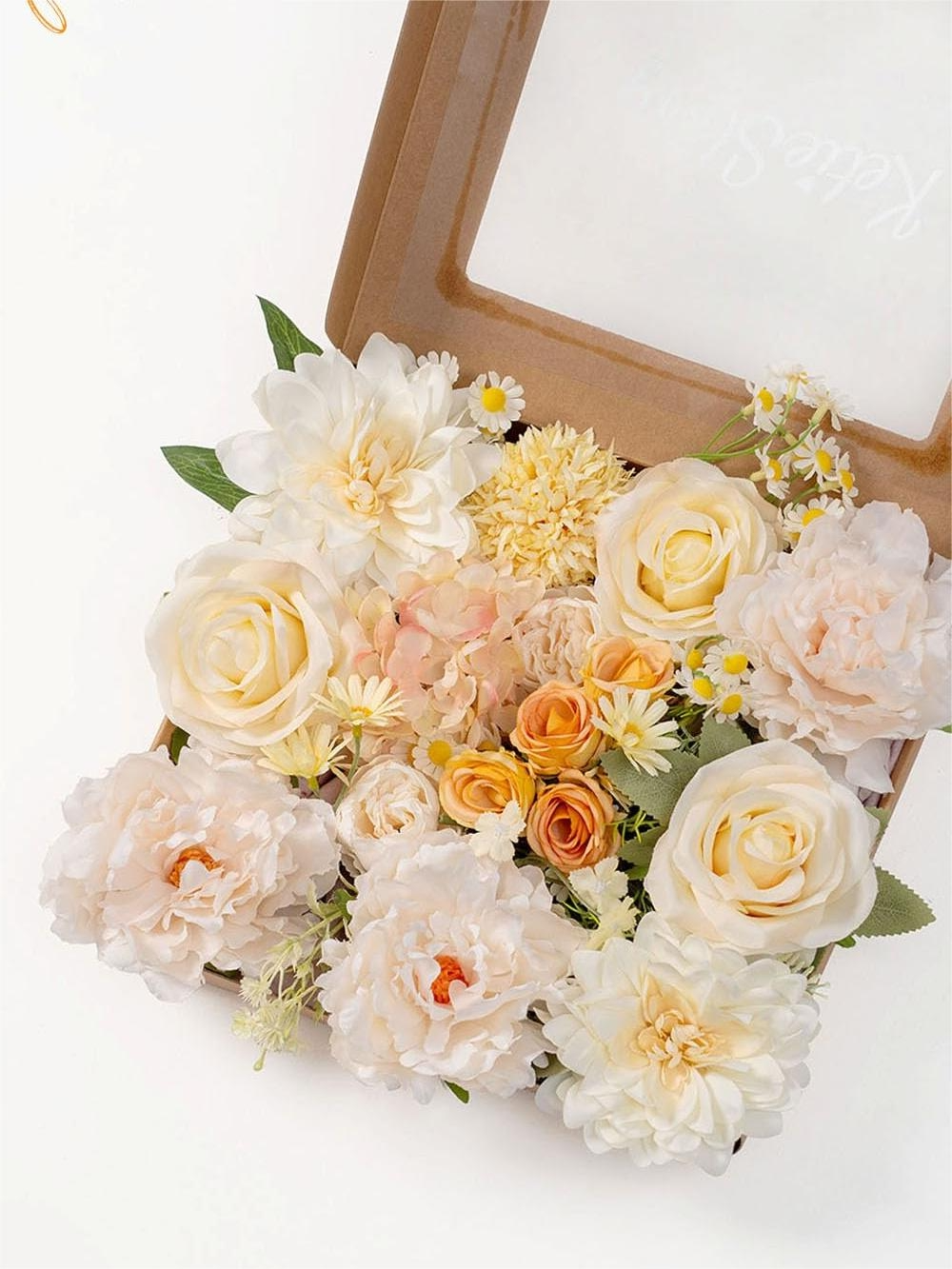Fake Floral Artificial Flowers DIY Wedding Bouquet Box Set HH1934