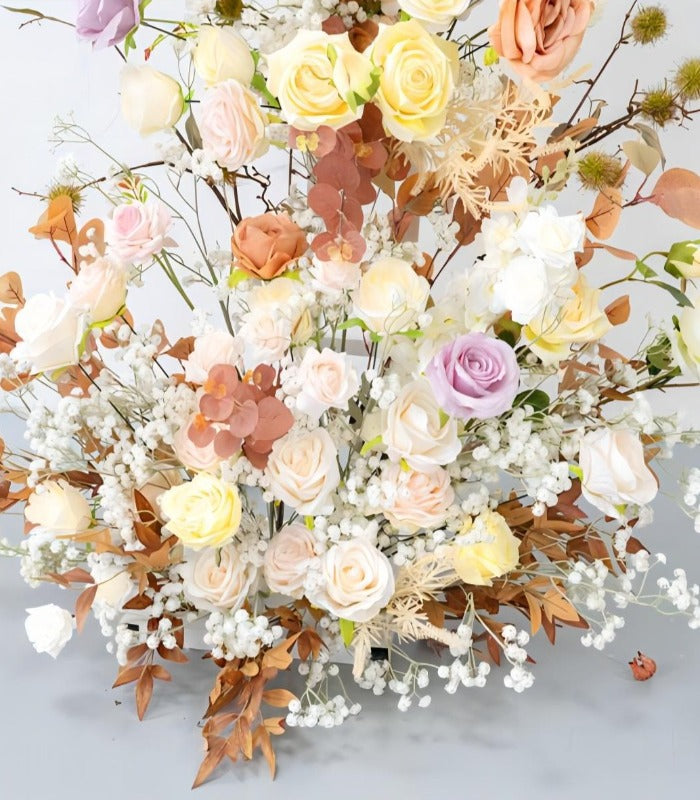 Champagne Rose Artificial Flower Wedding Party Birthday Backdrop Decor CH9686-7