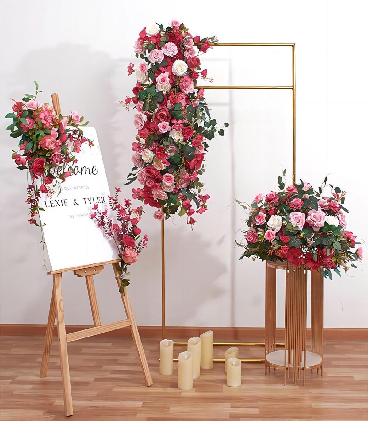 Artificial Flower Rose Wedding Party Birthday Backdrop Decor CH7522