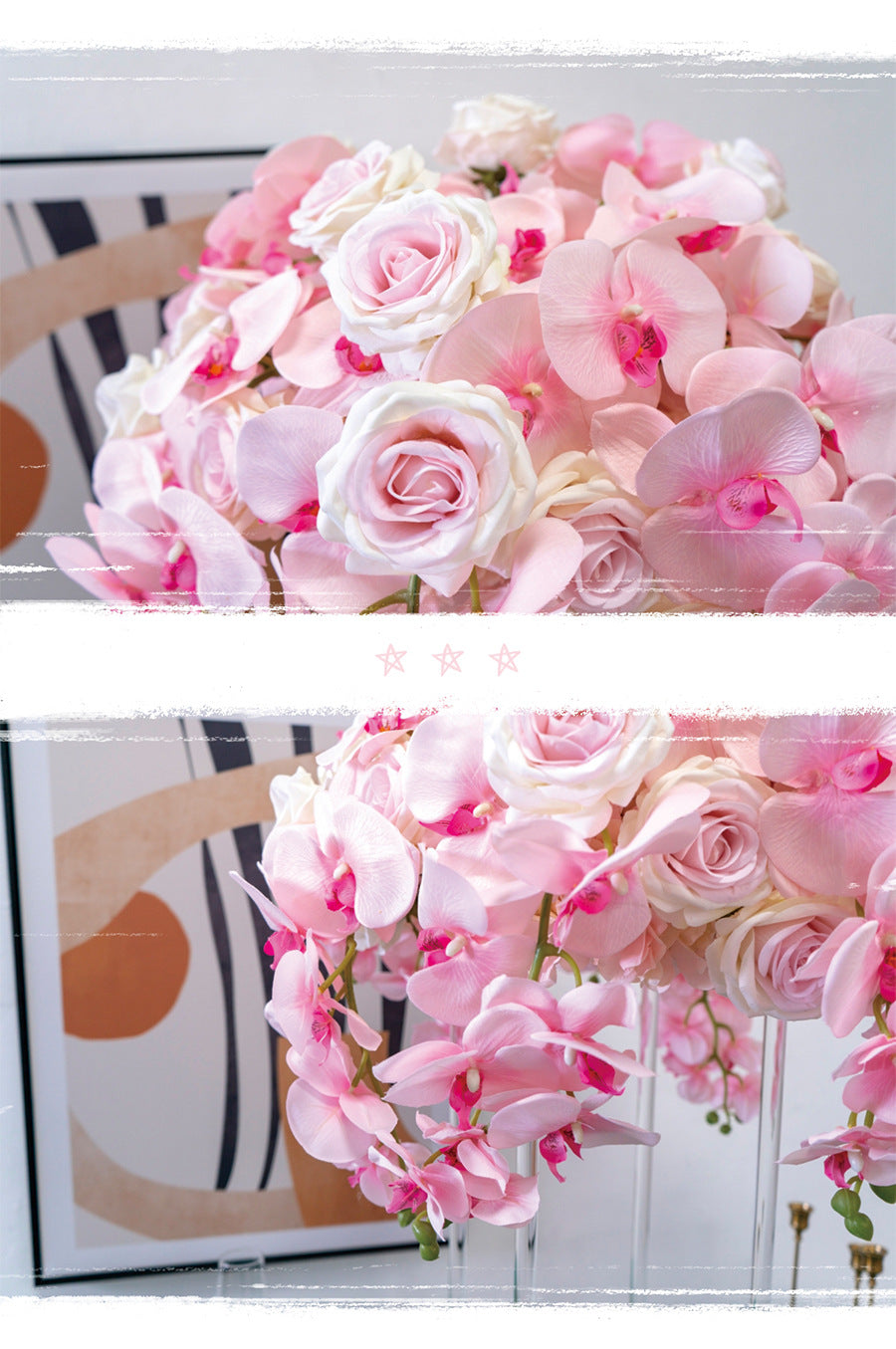 Artificial Flower Rose Wedding Party Birthday Backdrop Decor CH9314-42