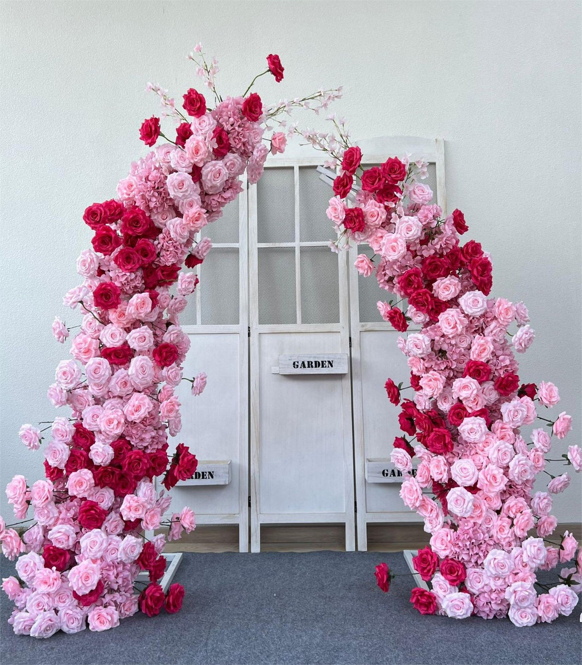 Red Rose Artificial Flower Wedding Party Birthday Backdrop Decor CH9686-10