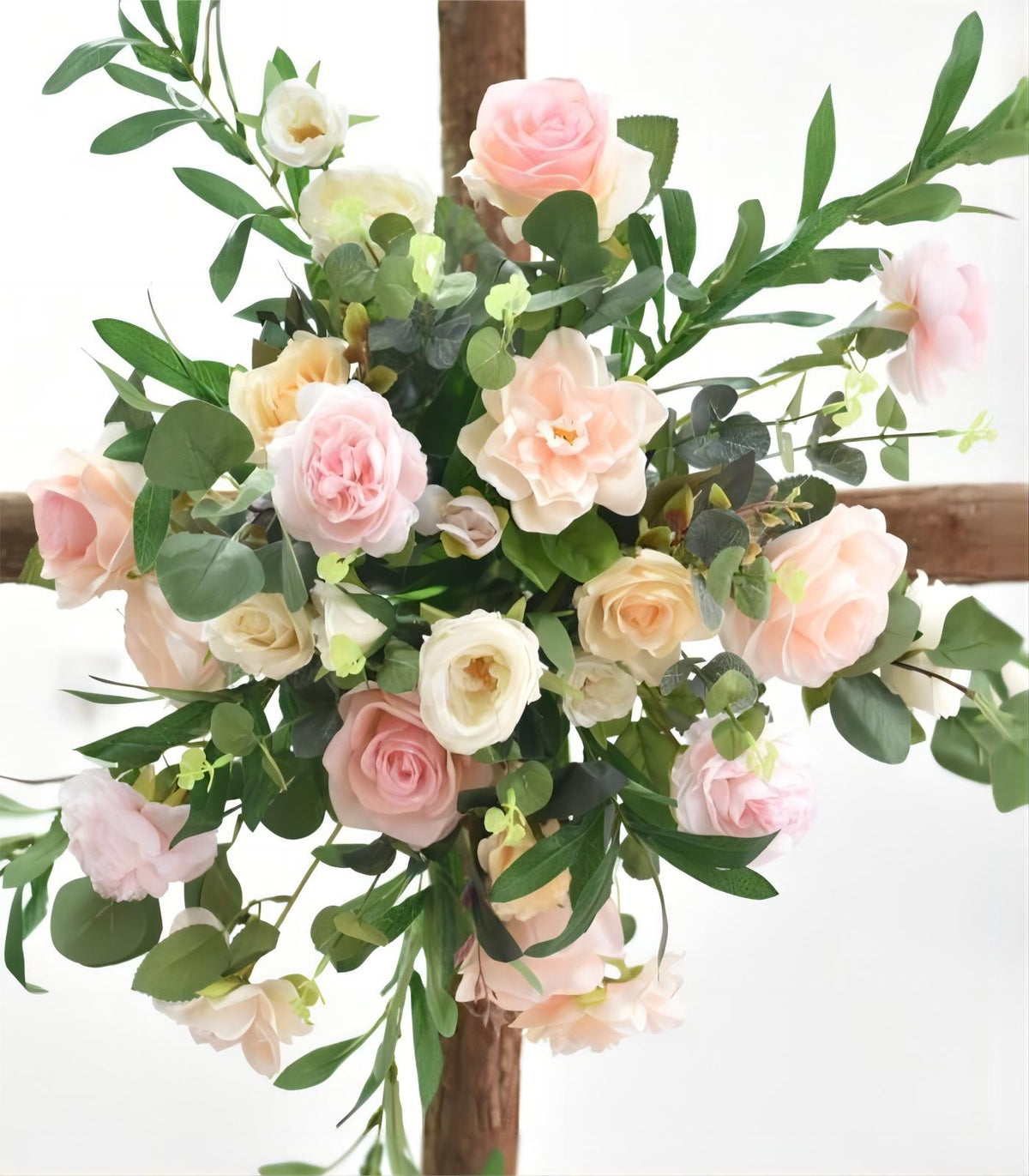 Champagne Pink Camellia Peony Artificial Flower Wedding Party Birthday Backdrop Decor CH9166-1