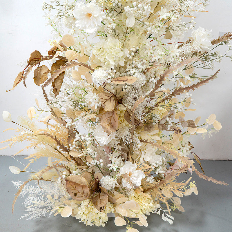 Beige Hydrangea Artificial Flower Wedding Party Birthday Backdrop Decor CH9686-1