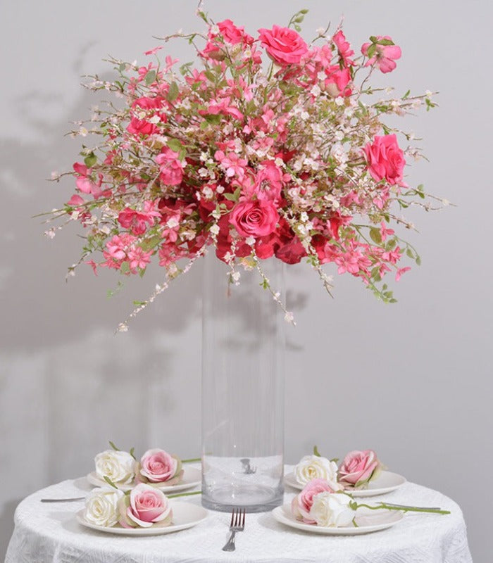 Artificial Flower Rose Wedding Party Birthday Backdrop Decor CH9313-91
