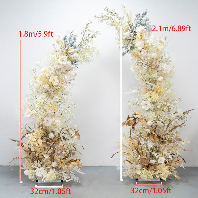 Beige Hydrangea Artificial Flower Wedding Party Birthday Backdrop Decor CH9686-1