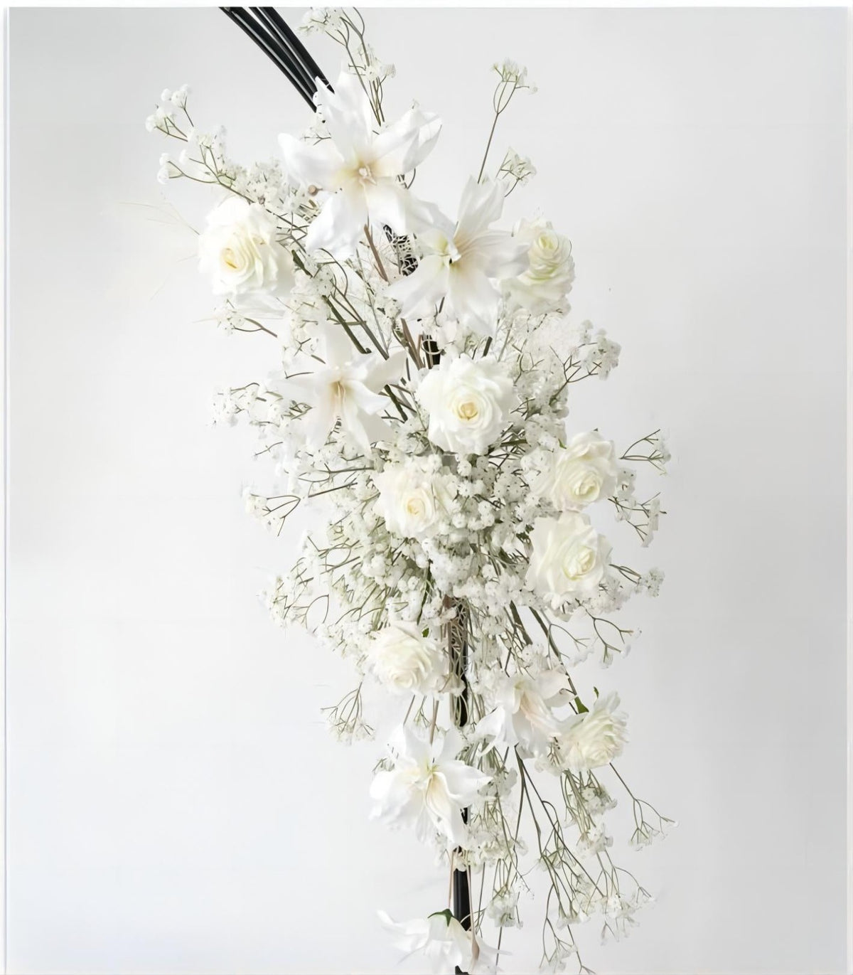 White Babysbreath Anthurium Artificial Flower Wedding Party Birthday Backdrop Decor CH9620