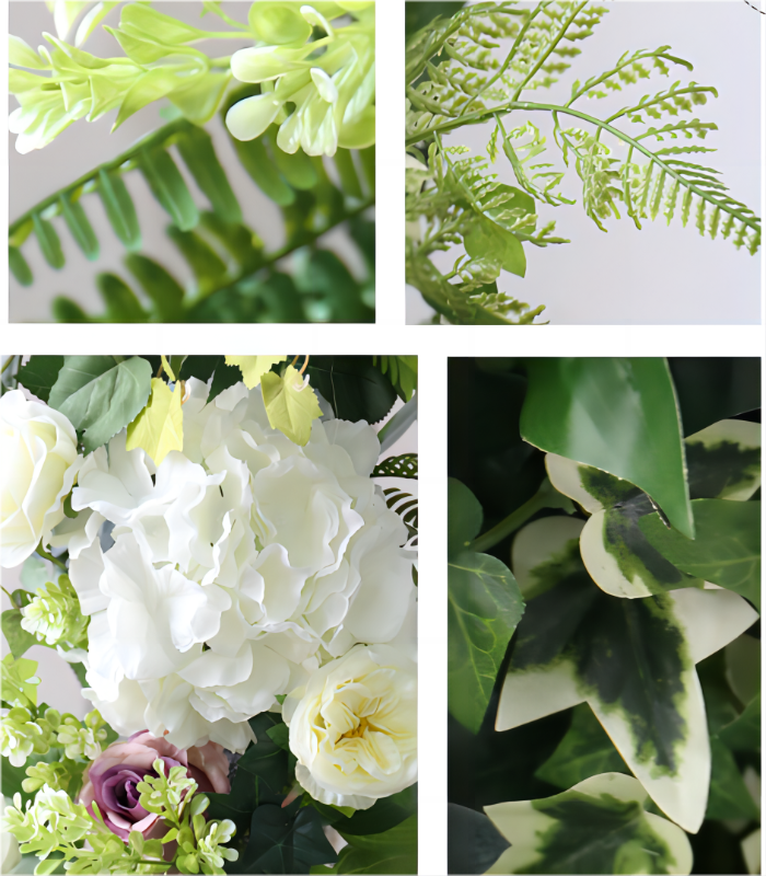 White Green Rose Hydrangea Artificial Flower Wedding Party Birthday Backdrop Decor CH7346