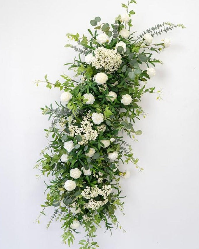 White Sage Artificial Flower Rose Wedding Party Birthday Backdrop Decor CH9314-22