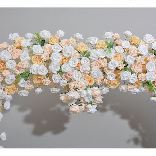 Artificial Flower Pink Rose Peony & Round Arch Wedding Party Birthday Backdrop Decor CH9726