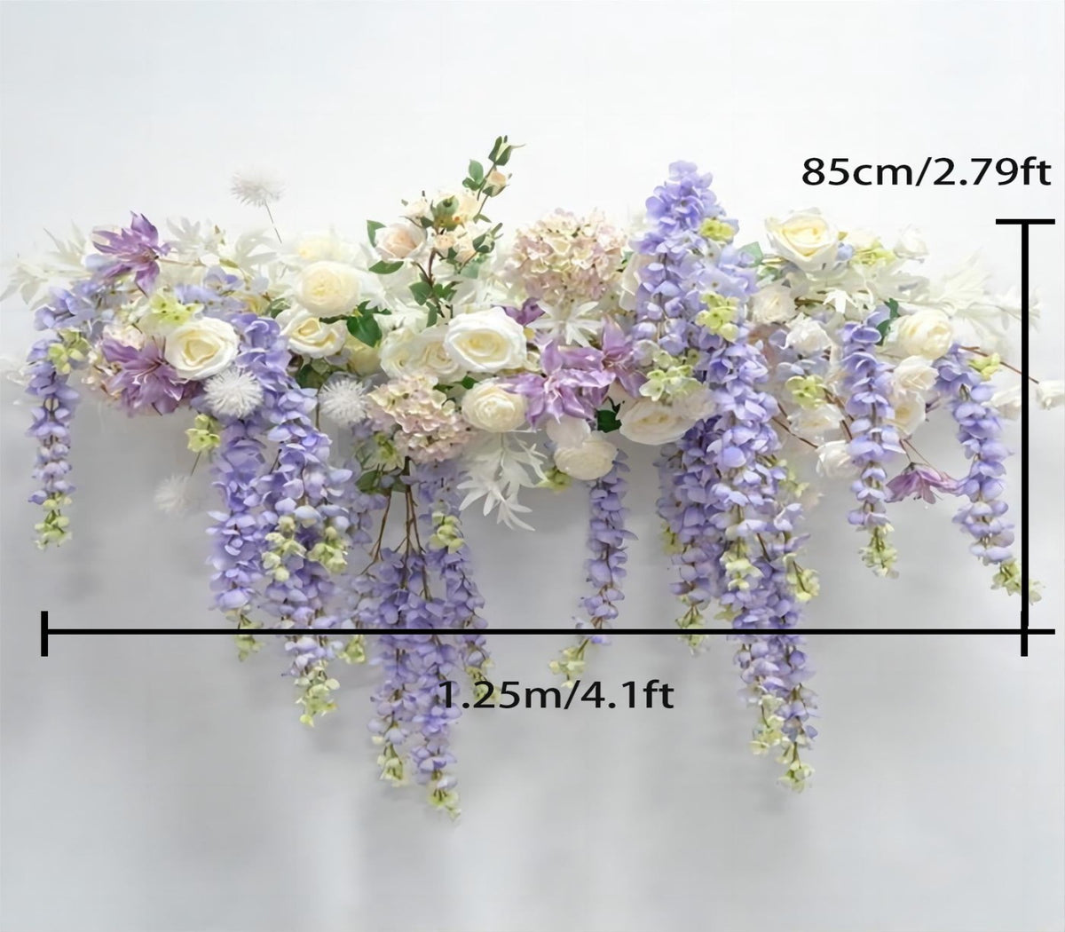 Purple White Orchid Artificial Flower Wedding Party Birthday Backdrop Decor CH9678-1