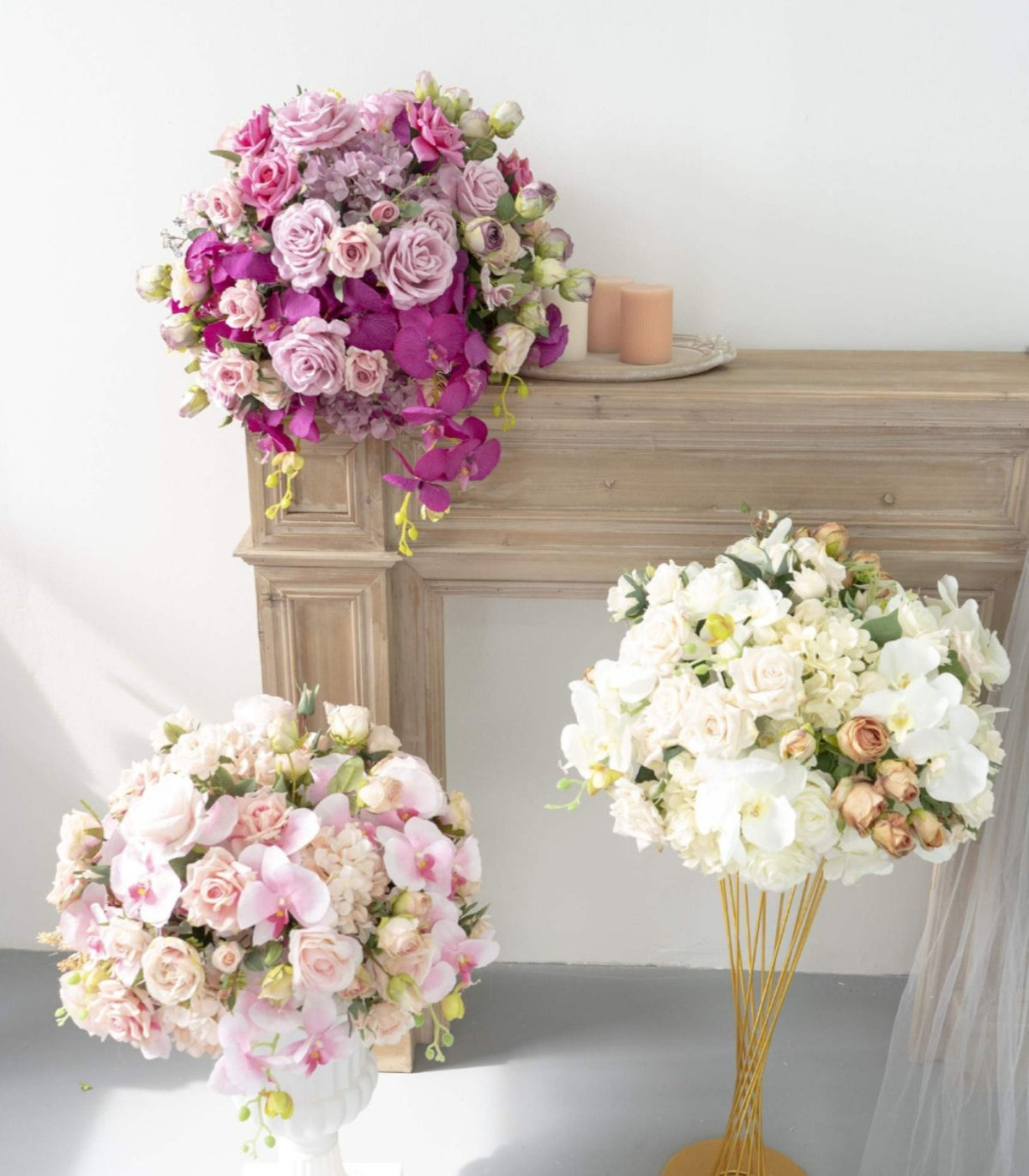 Artificial Flower Rose Wedding Party Birthday Backdrop Decor CH9314-50