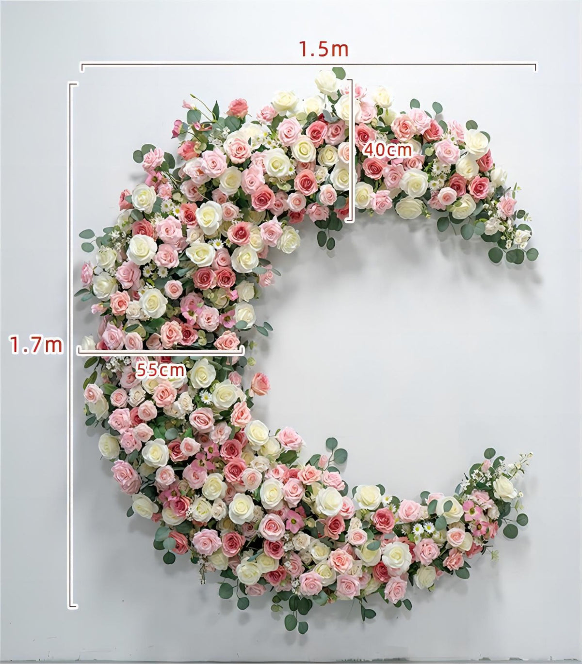 Yellow Pink Rose Peony Artificial Flower Wedding Party Birthday Backdrop Decor CH9297-3