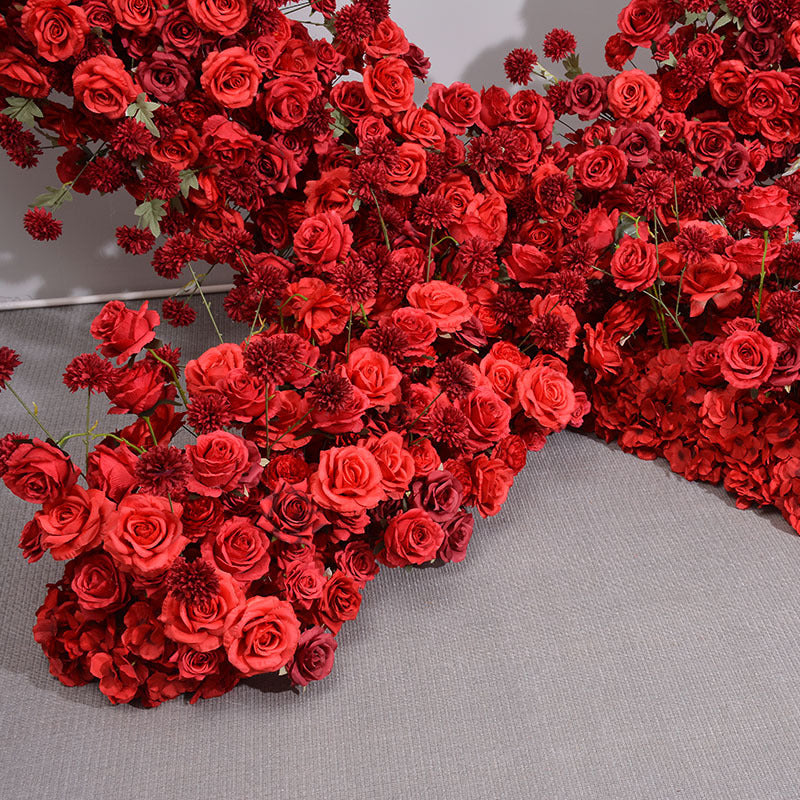 Red Rose Artificial Flower Rose & Heart Arch Wedding Party Birthday Backdrop Decor CH9727