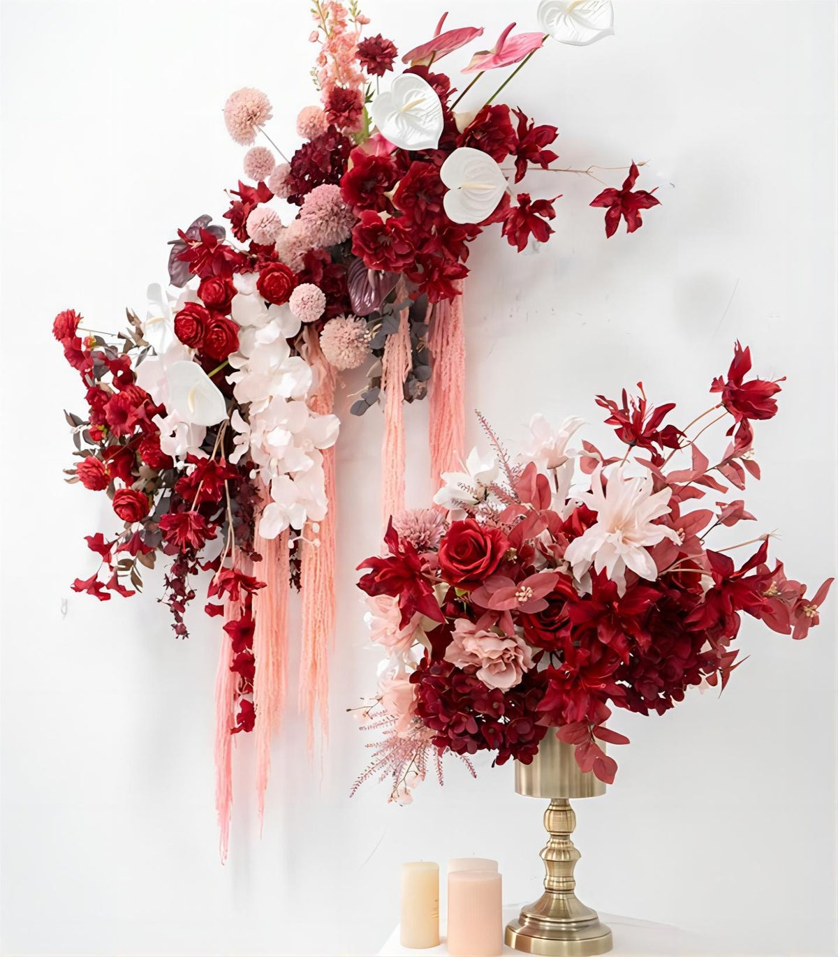 Artificial Flower Rose Wedding Party Birthday Backdrop Decor CH9313-76