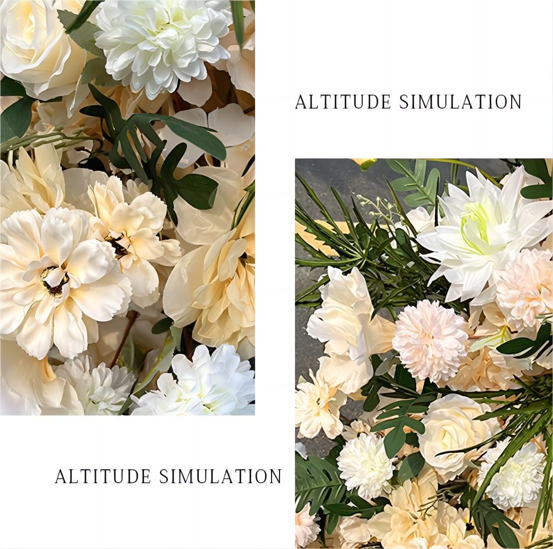 Blue Ball Chrysanthemum Rose Artificial Flower Wedding Party Birthday Backdrop Decor CH7531