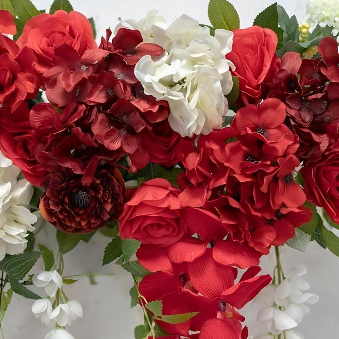 Red Hydrangea Artificial Flower Wedding Party Birthday Backdrop Decor CH9666