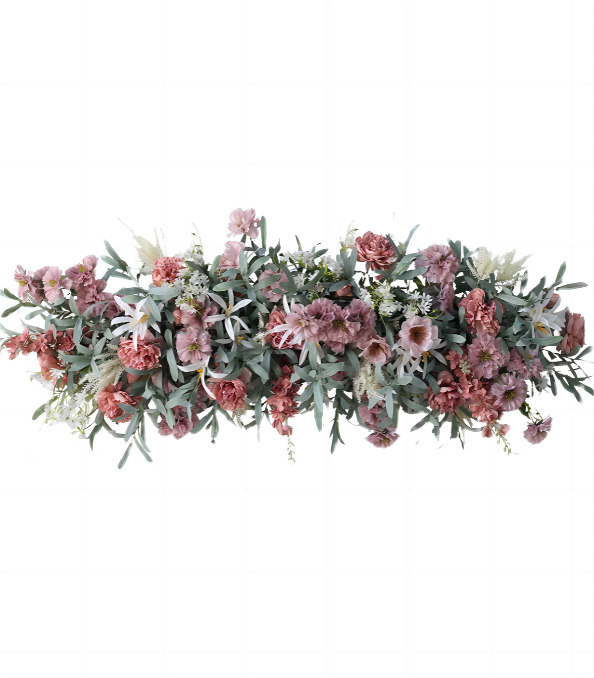 Purple Rose Artificial Flower Arrangement Row Wedding Party Birthday Backdrop Decor CH5037