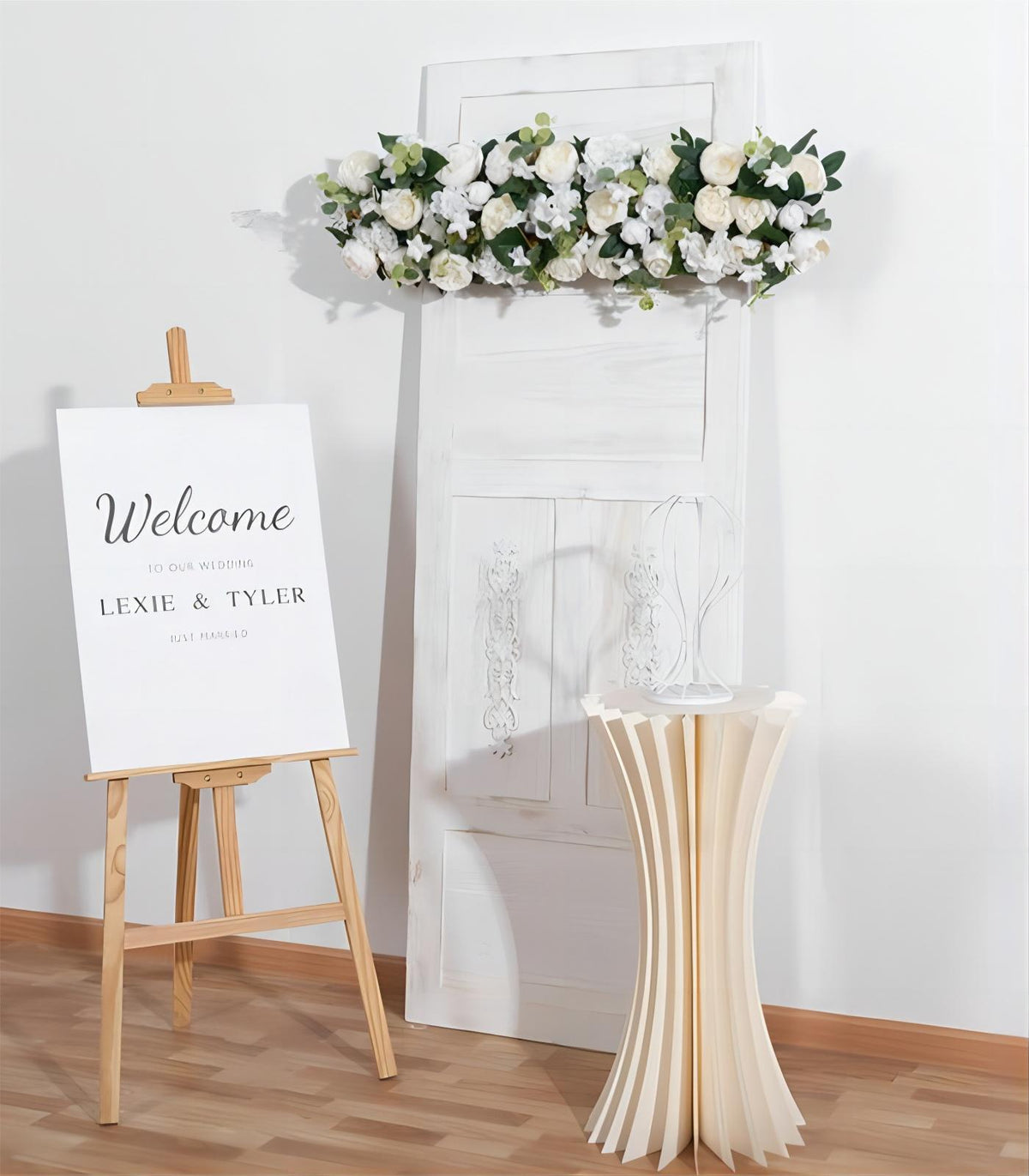 White Sage Artificial Flower Rose Wedding Party Birthday Backdrop Decor CH9313-83