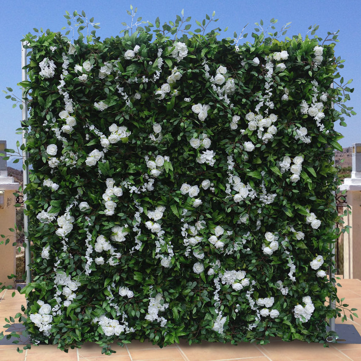 5D Artificial Flower Wall Arrangement Wedding Party Birthday Backdrop Decor HQ9027