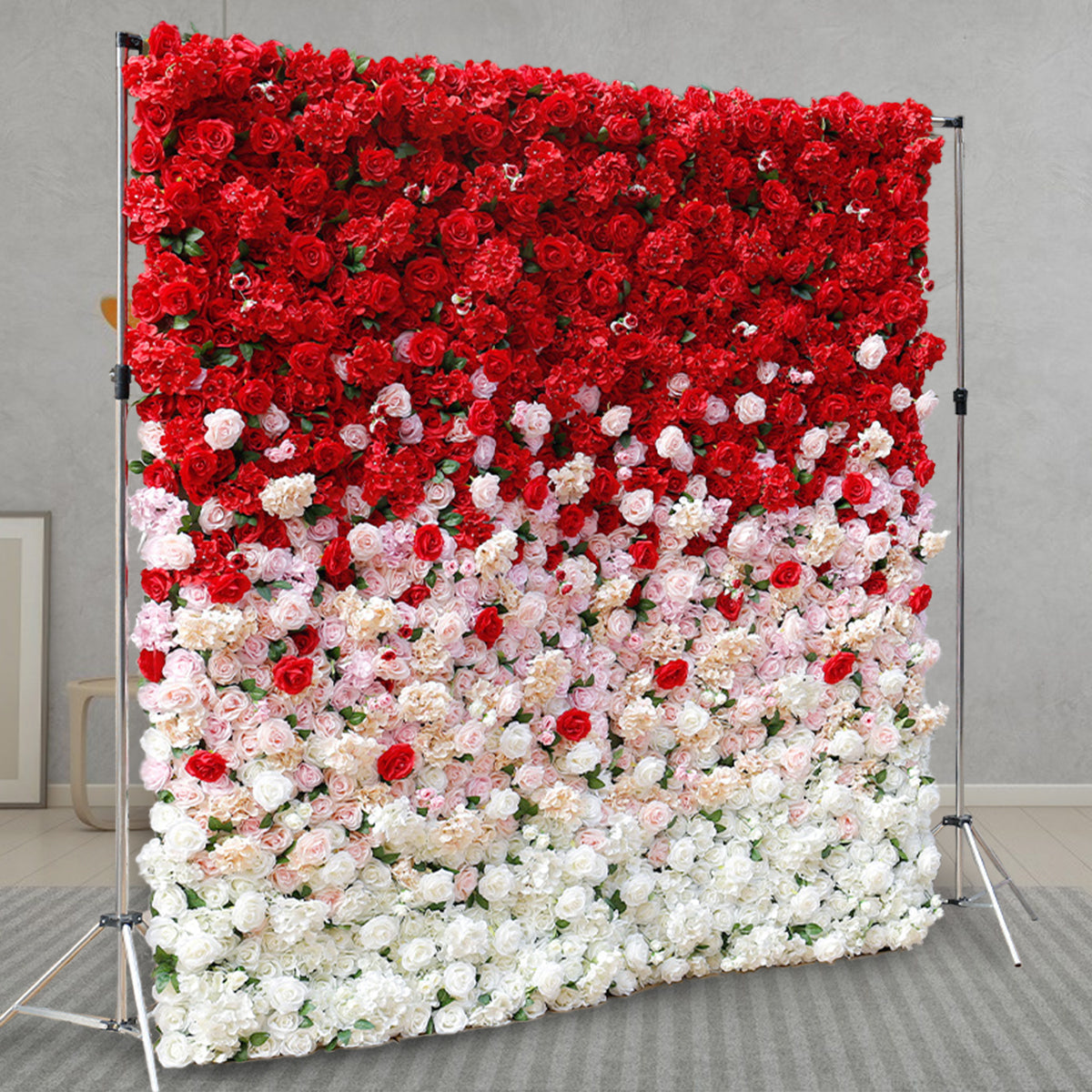 5D Artificial Flower Wall Arrangement Wedding Party Birthday Backdrop Decor HQ9006