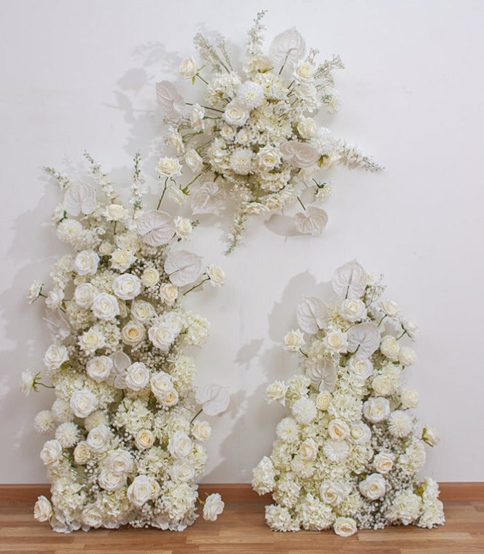White Rose Hydrangea Artificial Flower Wedding Party Birthday Backdrop Decor CH9295