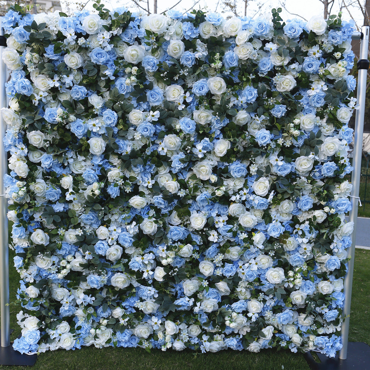 5D Artificial Flower Wall Arrangement Wedding Party Birthday Backdrop Decor HQ9039