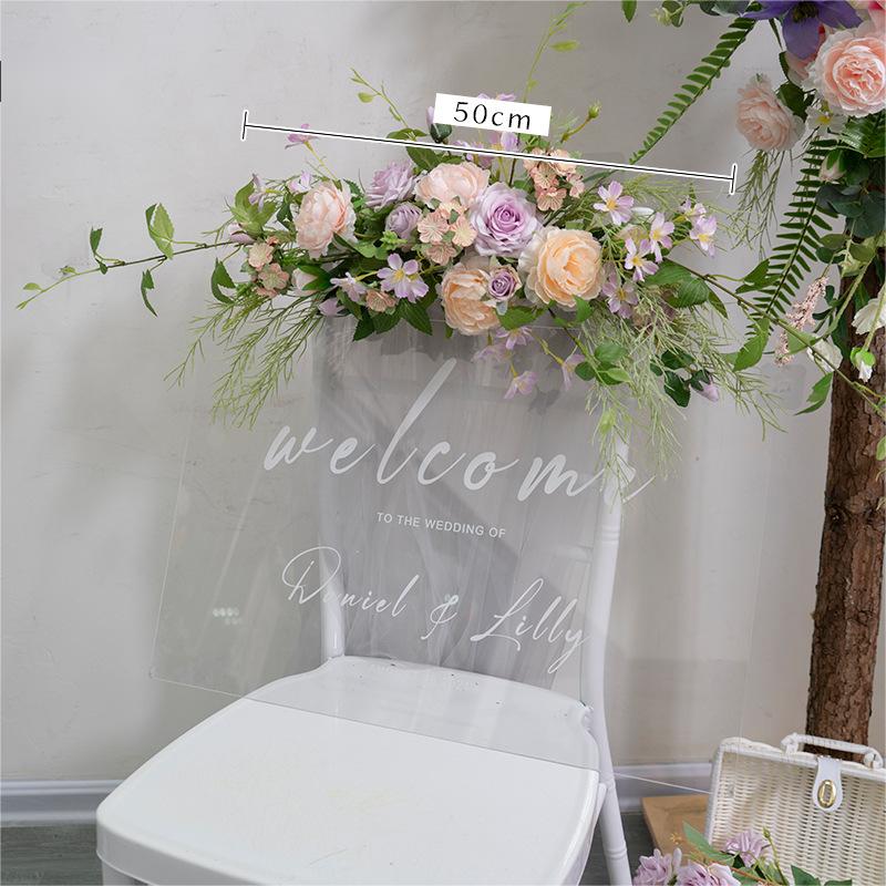 Artificial Flower Rose Peony Elm Leaves Wedding Party Birthday Backdrop Decor CH9033