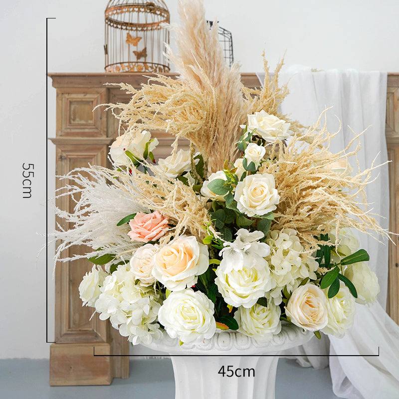 Artificial Flower Rose Wedding Party Birthday Backdrop Decor CH9045