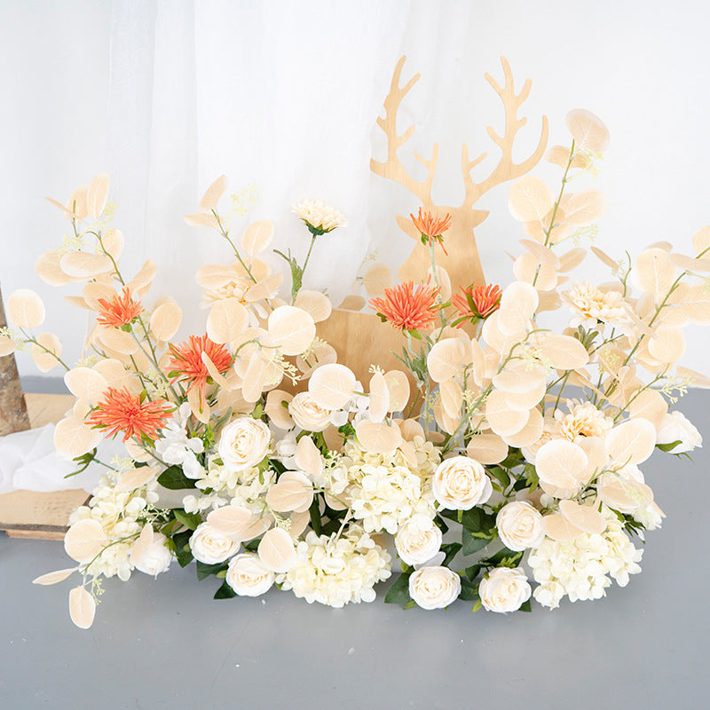 Artificial Flower Eucalyptus Larkspur Rose Wedding Party Birthday Backdrop Decor CH9046