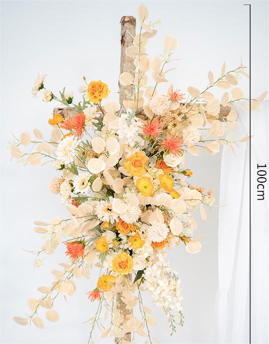 Artificial Flower Eucalyptus Larkspur Rose Wedding Party Birthday Backdrop Decor CH9046